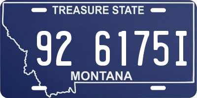 MT license plate 926175I