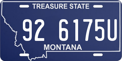 MT license plate 926175U