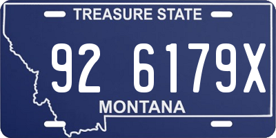 MT license plate 926179X