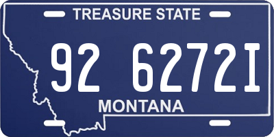 MT license plate 926272I
