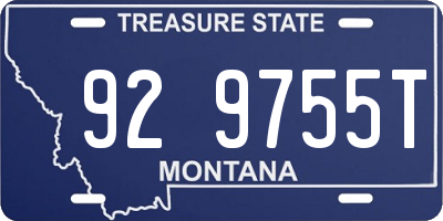 MT license plate 929755T