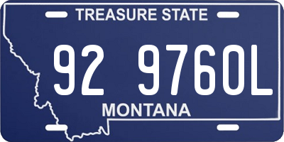 MT license plate 929760L