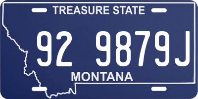 MT license plate 929879J