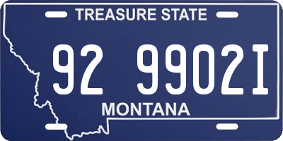 MT license plate 929902I
