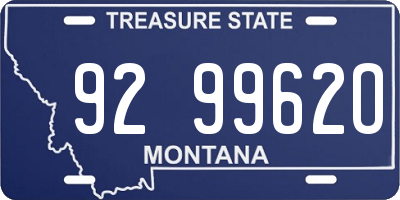 MT license plate 929962O