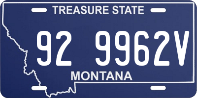 MT license plate 929962V
