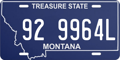 MT license plate 929964L