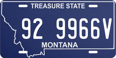 MT license plate 929966V