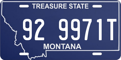 MT license plate 929971T