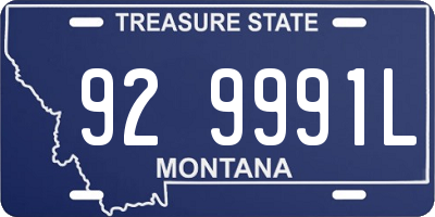 MT license plate 929991L