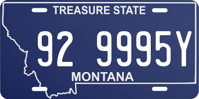 MT license plate 929995Y