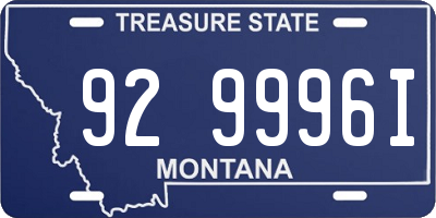MT license plate 929996I