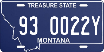 MT license plate 930022Y
