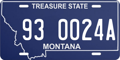 MT license plate 930024A