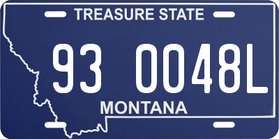 MT license plate 930048L