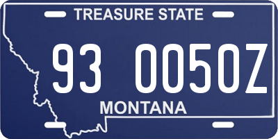 MT license plate 930050Z