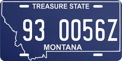 MT license plate 930056Z