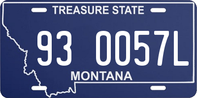 MT license plate 930057L