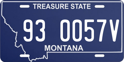 MT license plate 930057V