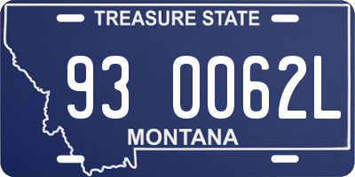 MT license plate 930062L