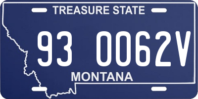 MT license plate 930062V