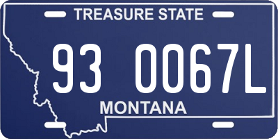 MT license plate 930067L
