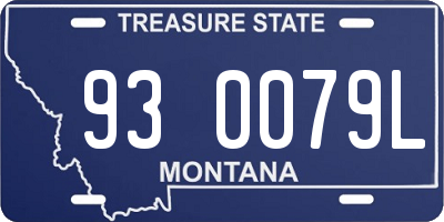 MT license plate 930079L