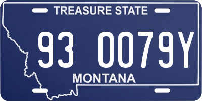 MT license plate 930079Y
