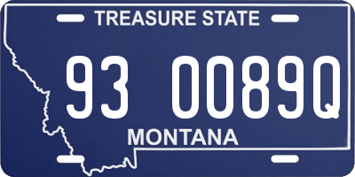 MT license plate 930089Q