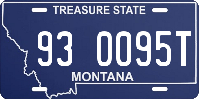 MT license plate 930095T