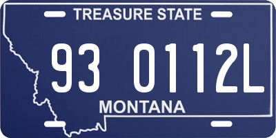MT license plate 930112L
