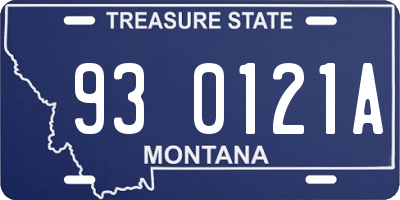 MT license plate 930121A