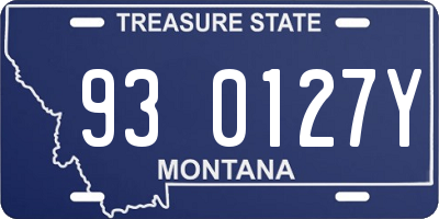 MT license plate 930127Y