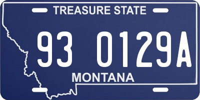 MT license plate 930129A