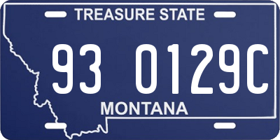MT license plate 930129C