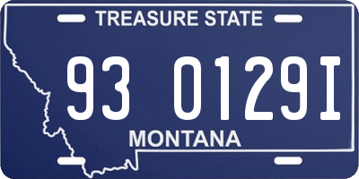 MT license plate 930129I