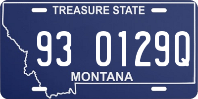 MT license plate 930129Q