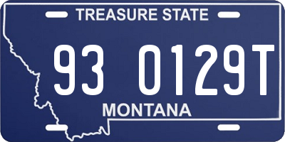 MT license plate 930129T