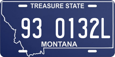 MT license plate 930132L
