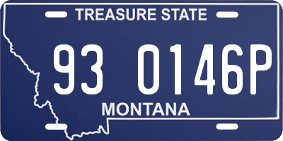 MT license plate 930146P