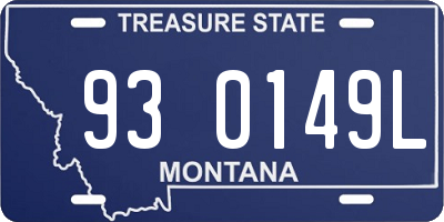 MT license plate 930149L