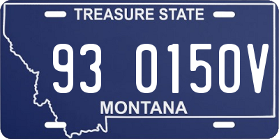 MT license plate 930150V