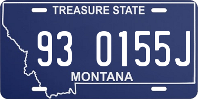MT license plate 930155J