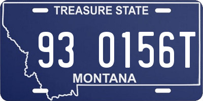 MT license plate 930156T
