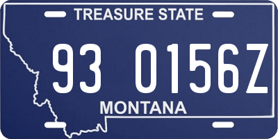 MT license plate 930156Z