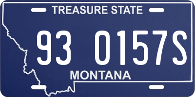 MT license plate 930157S
