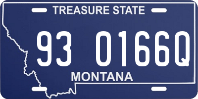 MT license plate 930166Q