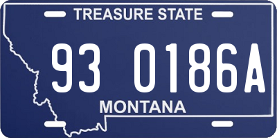 MT license plate 930186A