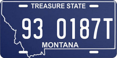 MT license plate 930187T
