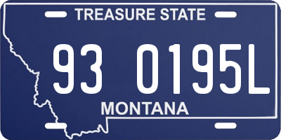 MT license plate 930195L